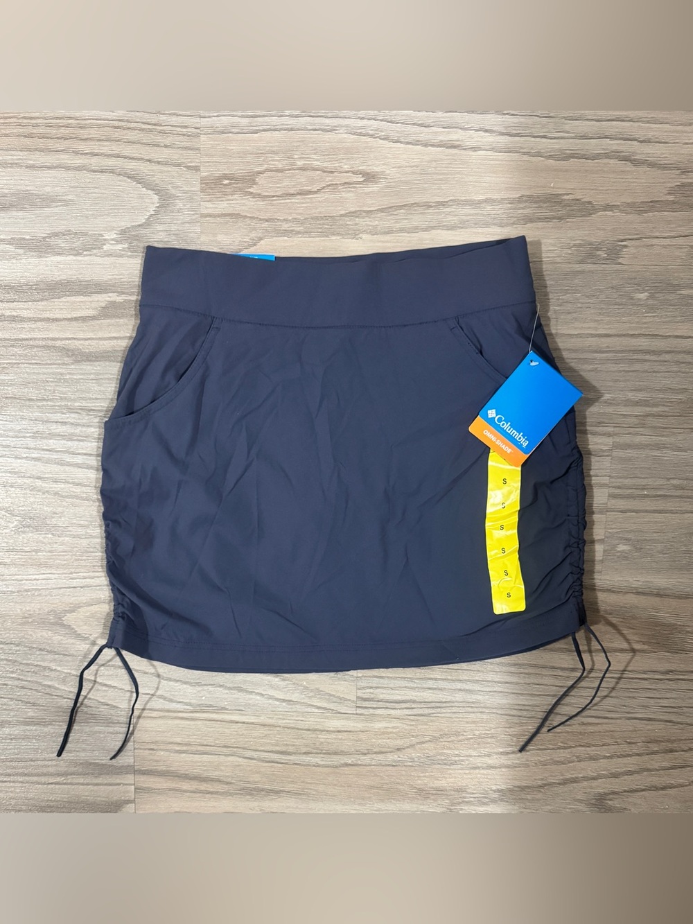 Columbia All Seasons Ruched Skort Navy Blue Hiking Athleisure S
